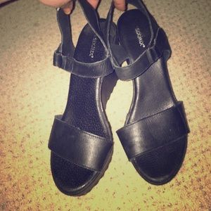 Size 10 US wedge Sandals. Bought in Denmark.